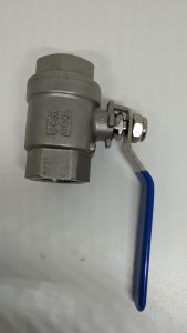BALL VALVE SANKYO-BODY&BALL SS316-SEAT PTFE-CONNECTION DRAT BSPT-TEKANAN 1000 W.O.G TYPE 2PC (FULL BORE,BISA BONGKAR 2 BAGIAN), (1)